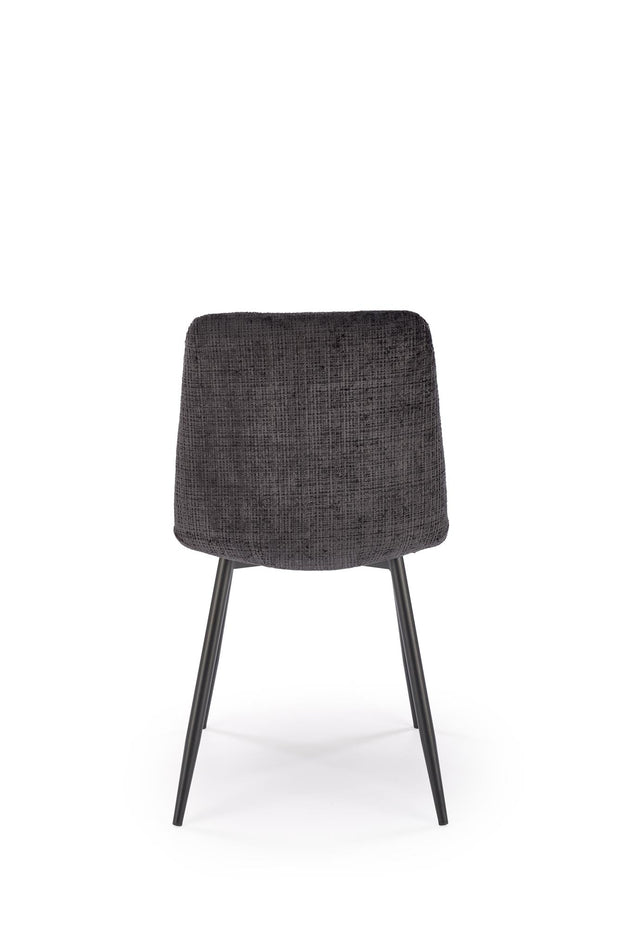 Sedia da pranzo in velluto K547 Nero (1)