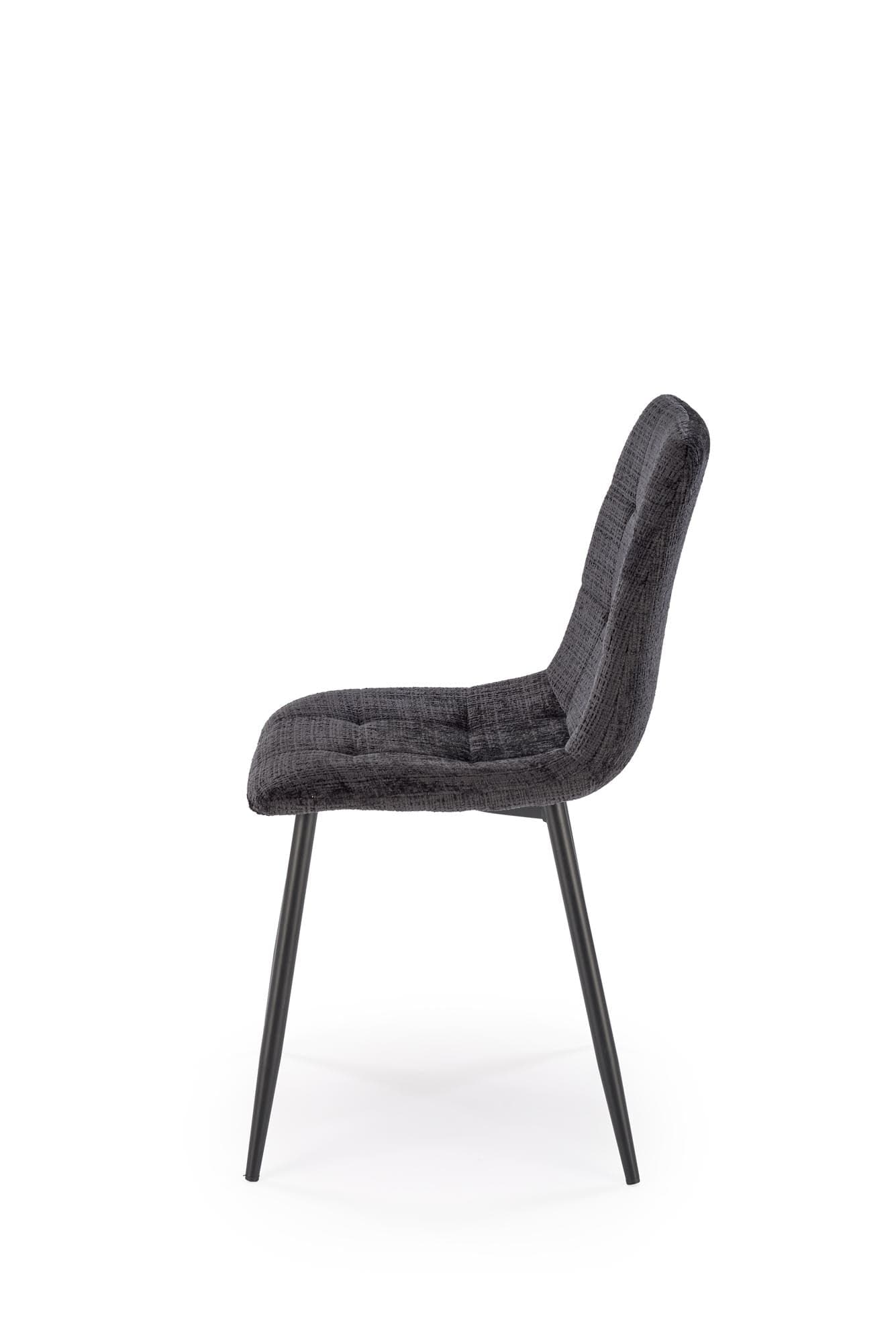 Sedia da pranzo in velluto K547 Nero (2)