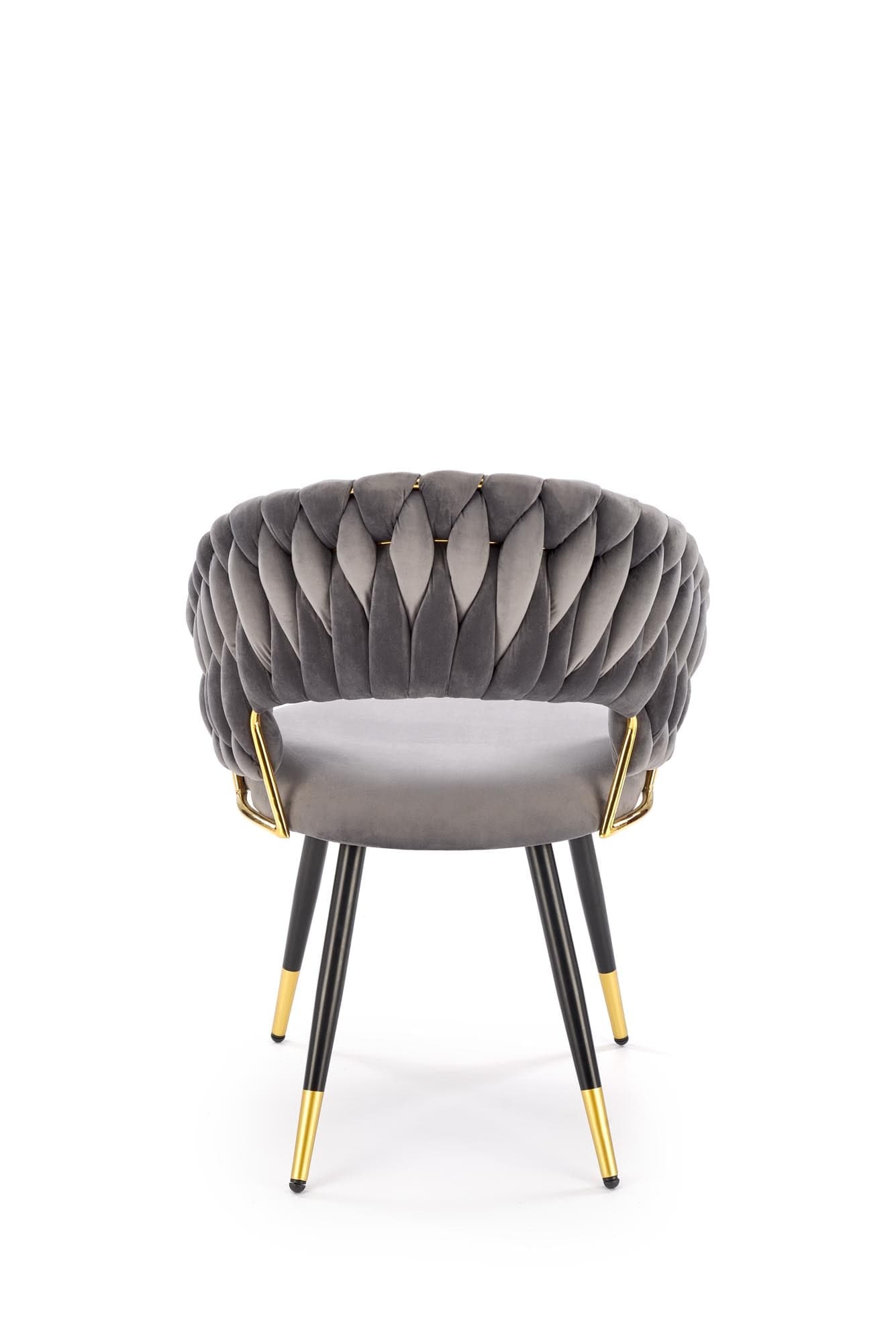 Sedia da pranzo in velluto K551 Grigio (1)