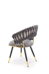 Sedia da pranzo in velluto K551 Grigio (4)