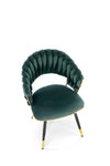 Sedia da pranzo in velluto K551 Verde (1)