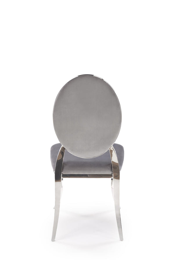 Sedia da pranzo in velluto K555 Grigio (2)