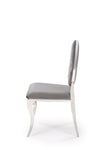 Sedia da pranzo in velluto K555 Grigio (3)