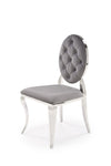 Sedia da pranzo in velluto K555 Grigio (4)