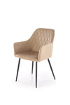Sedia da pranzo in velluto K558 Beige