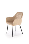 Sedia da pranzo in velluto K558 Beige (3)