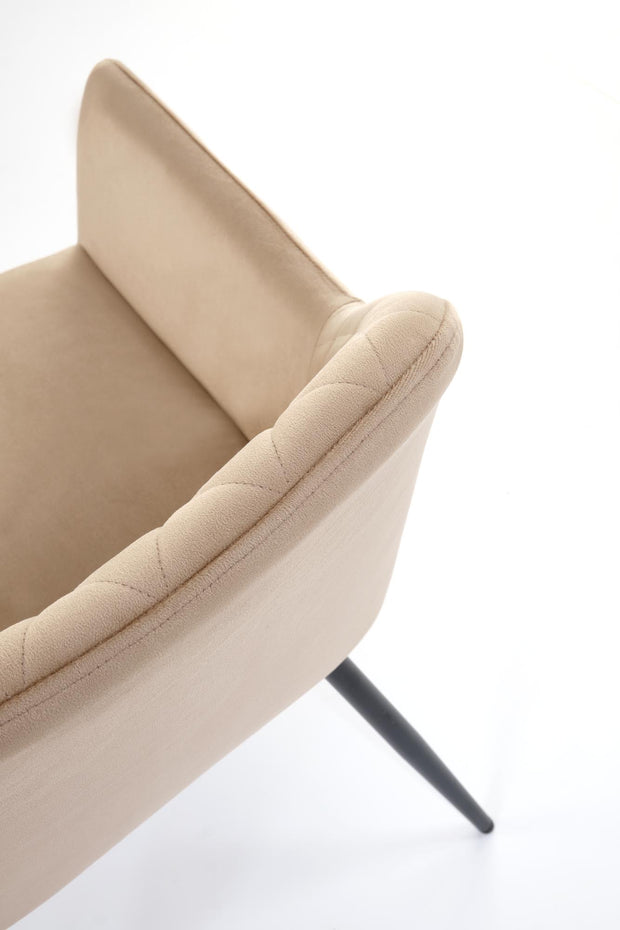 Halmar Sedia da pranzo in velluto K558 Beige