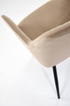 Sedia da pranzo in velluto K558 Beige (7)