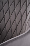Sedia da pranzo in velluto K558 Grigio (5)