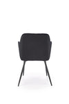 Sedia da pranzo in velluto K558 Nero (1)