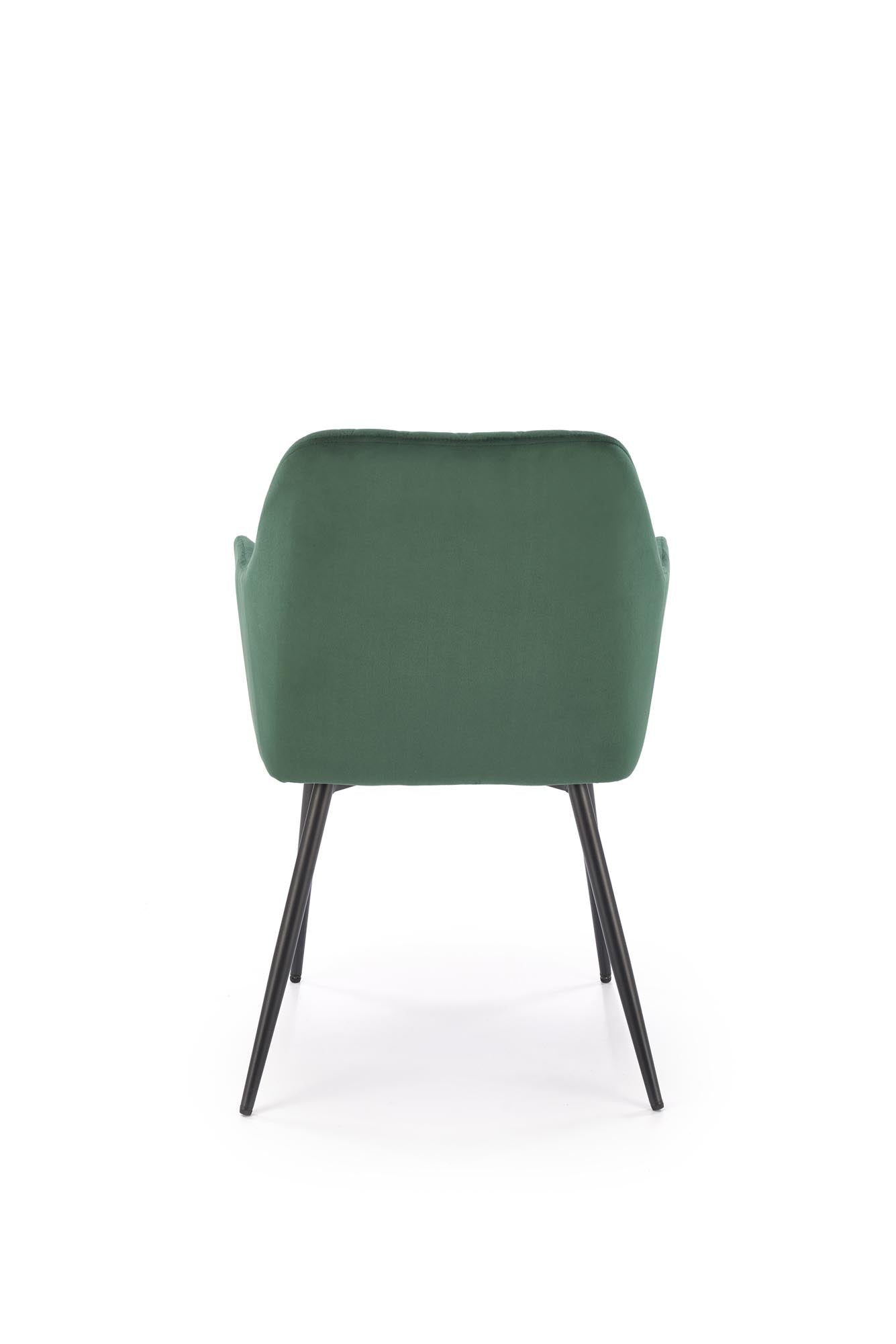 Sedia da pranzo in velluto K558 Verde (2)
