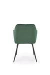 Sedia da pranzo in velluto K558 Verde (2)