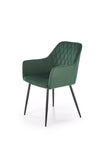 Sedia da pranzo in velluto K558 Verde (4)