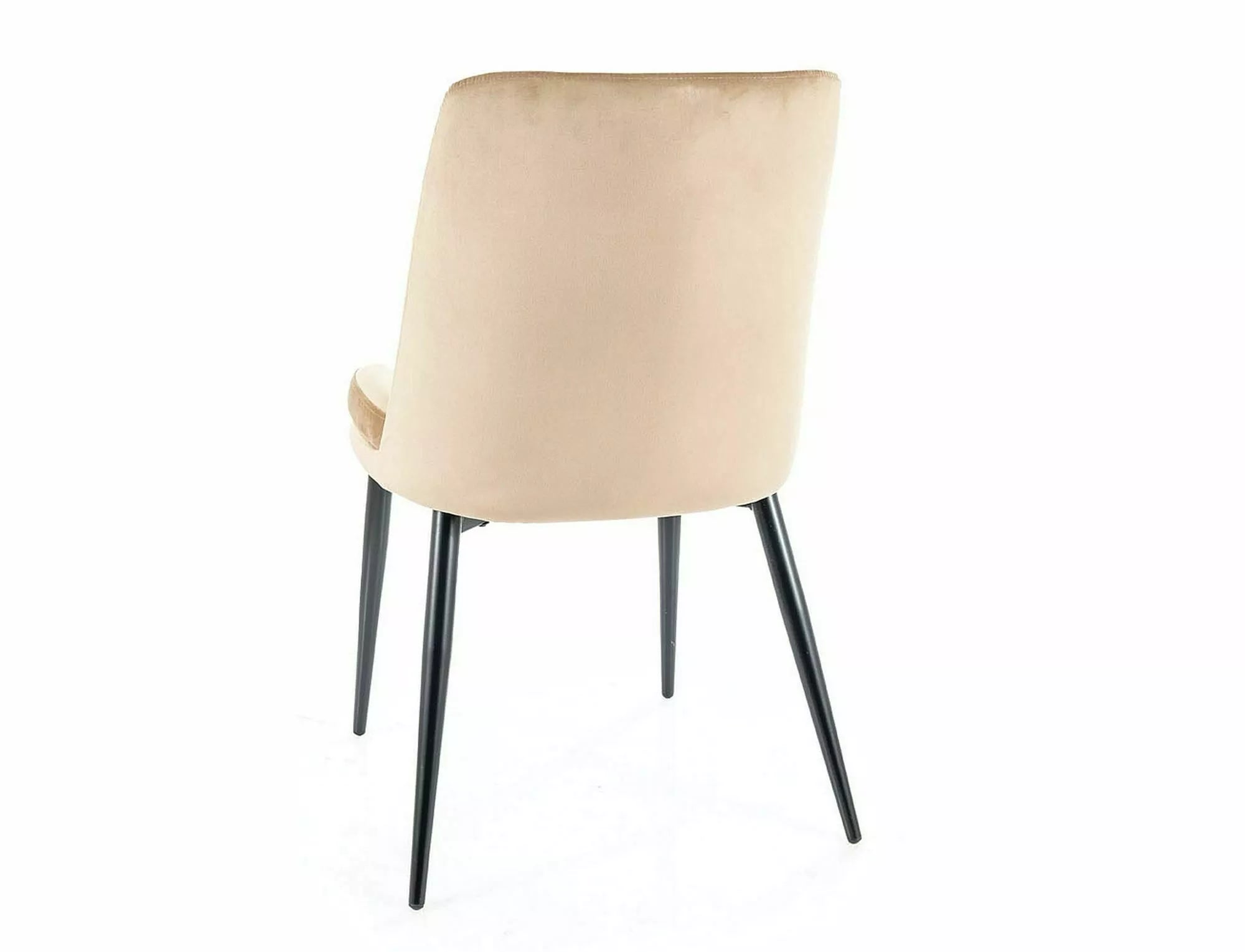 Sedia da pranzo in velluto Kayla Beige (1)