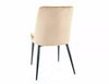 Sedia da pranzo in velluto Kayla Beige (1)