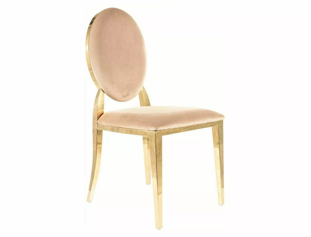 Sedia da pranzo in velluto King Beige (2)