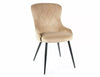 Sedia da pranzo in velluto Lotus Beige