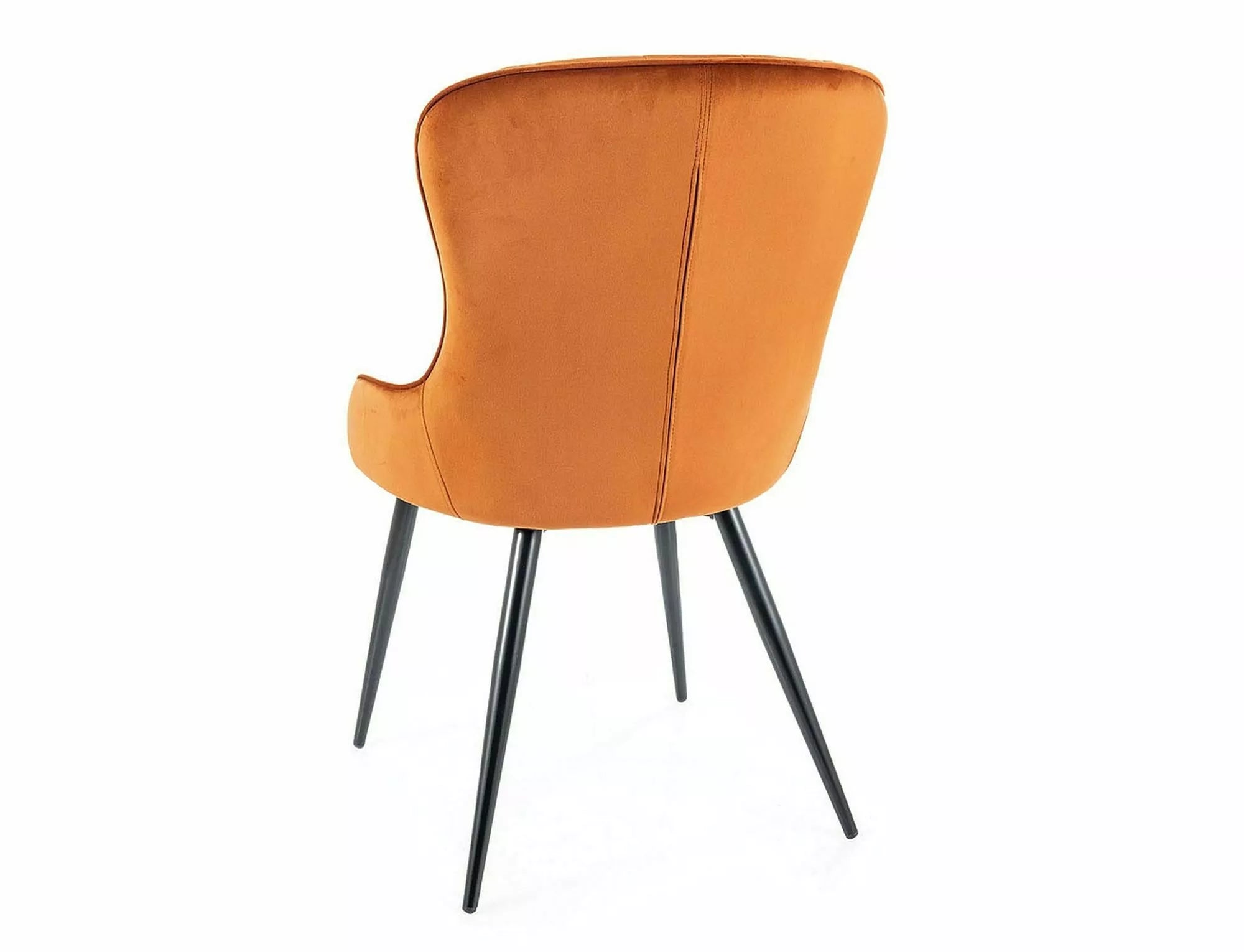 Sedia da pranzo in velluto Lotus Marrone (1)