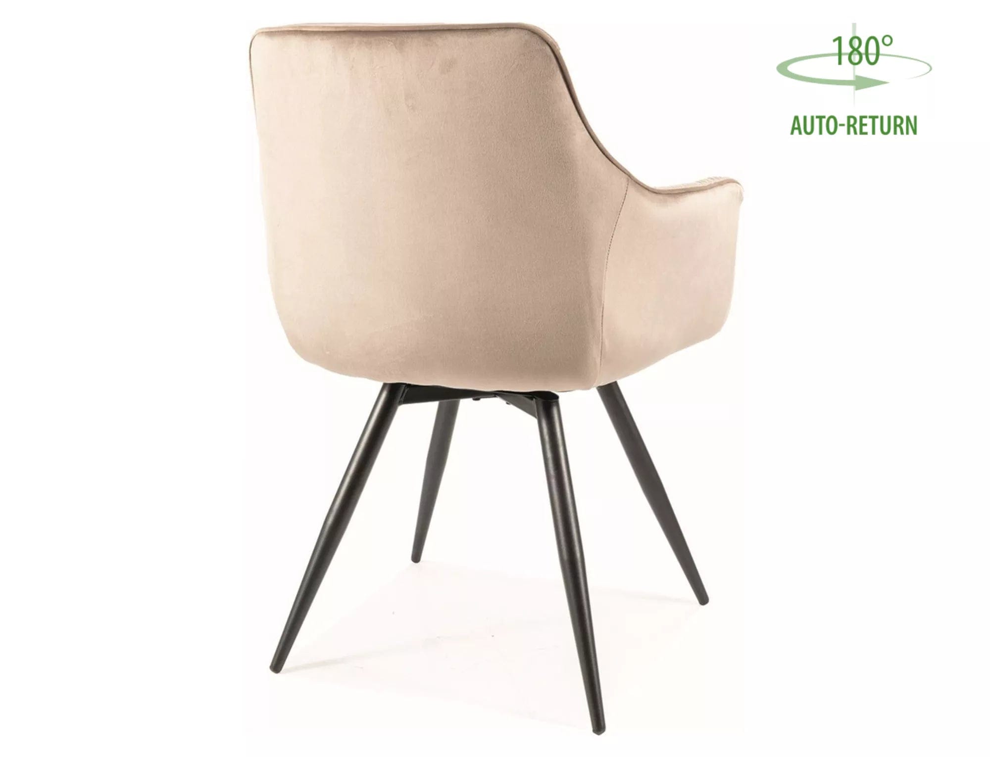 Sedia da pranzo in velluto Mango Beige (2)