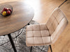 Sedia da pranzo in velluto Miley Beige (6)