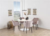 Sedia da pranzo in velluto Nora Rosa (1)