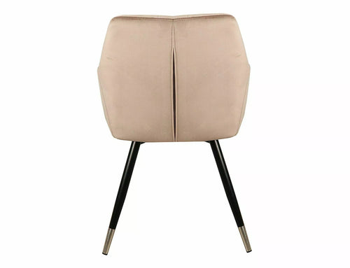 Sedia da pranzo in velluto Nuxe Beige (1)