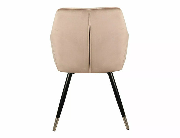 Sedia da pranzo in velluto Nuxe Beige (1)