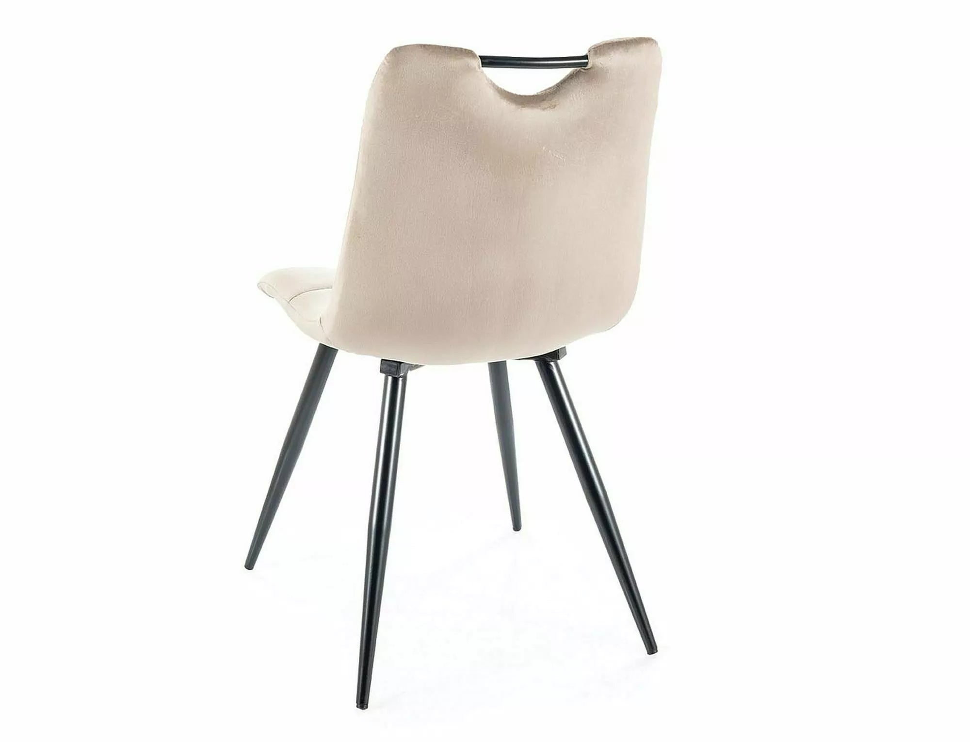 Sedia da pranzo in velluto Orfe Beige (1)