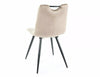 Sedia da pranzo in velluto Orfe Beige (1)