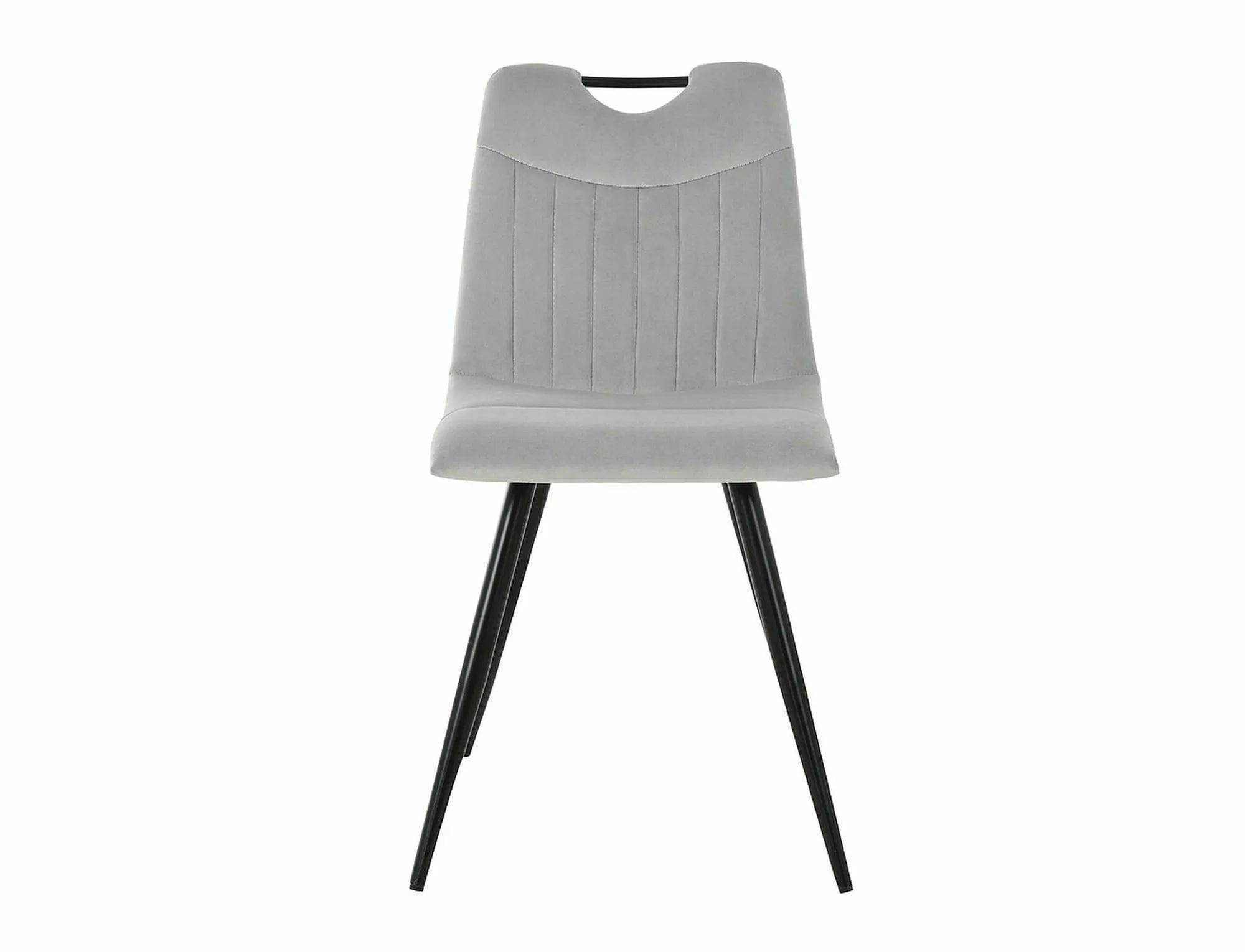 Sedia da pranzo in velluto Orfe Grigio (1)
