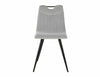 Sedia da pranzo in velluto Orfe Grigio (1)
