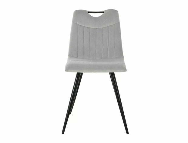 Sedia da pranzo in velluto Orfe Grigio (1)