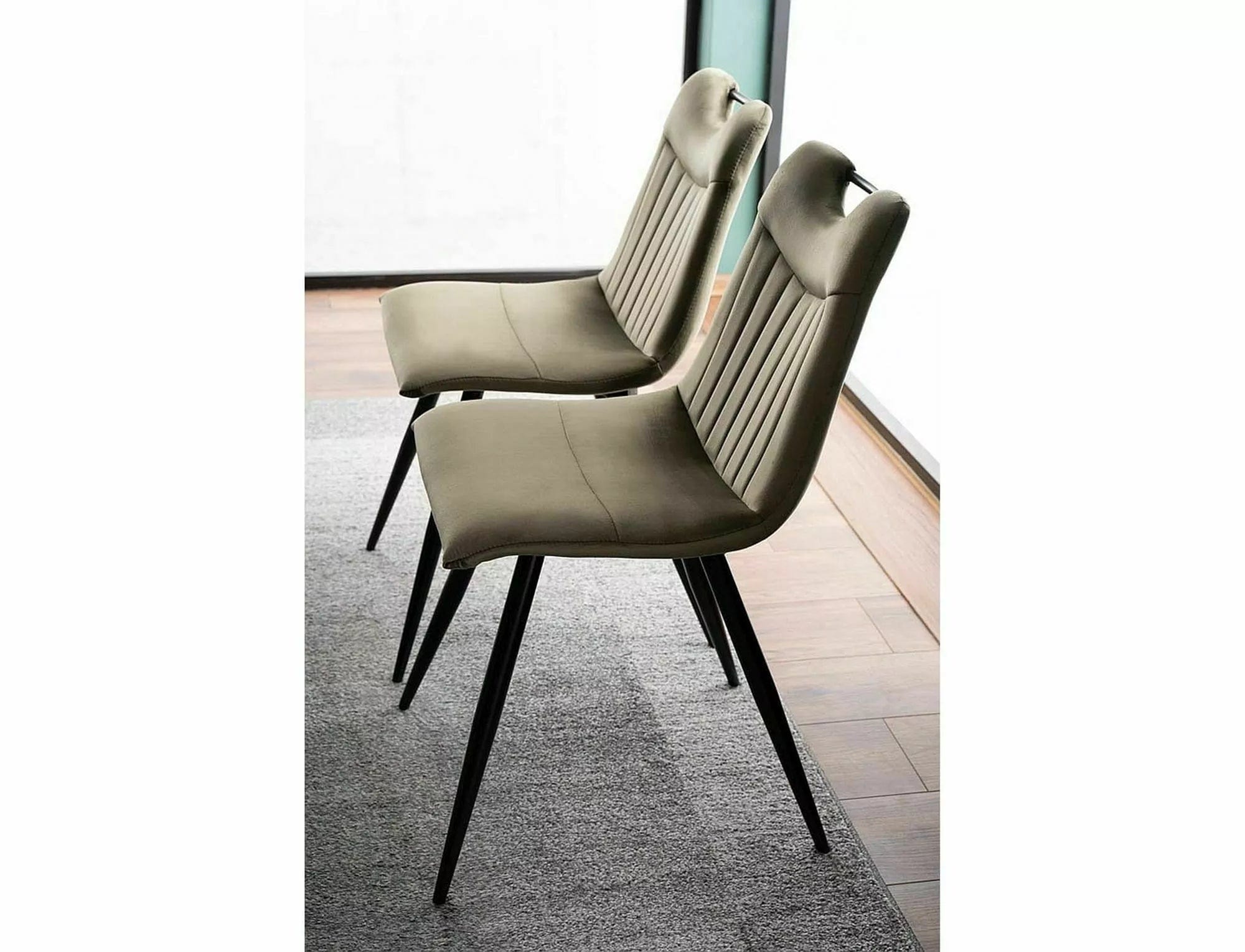 Sedia da pranzo in velluto Orfe Verde (2)