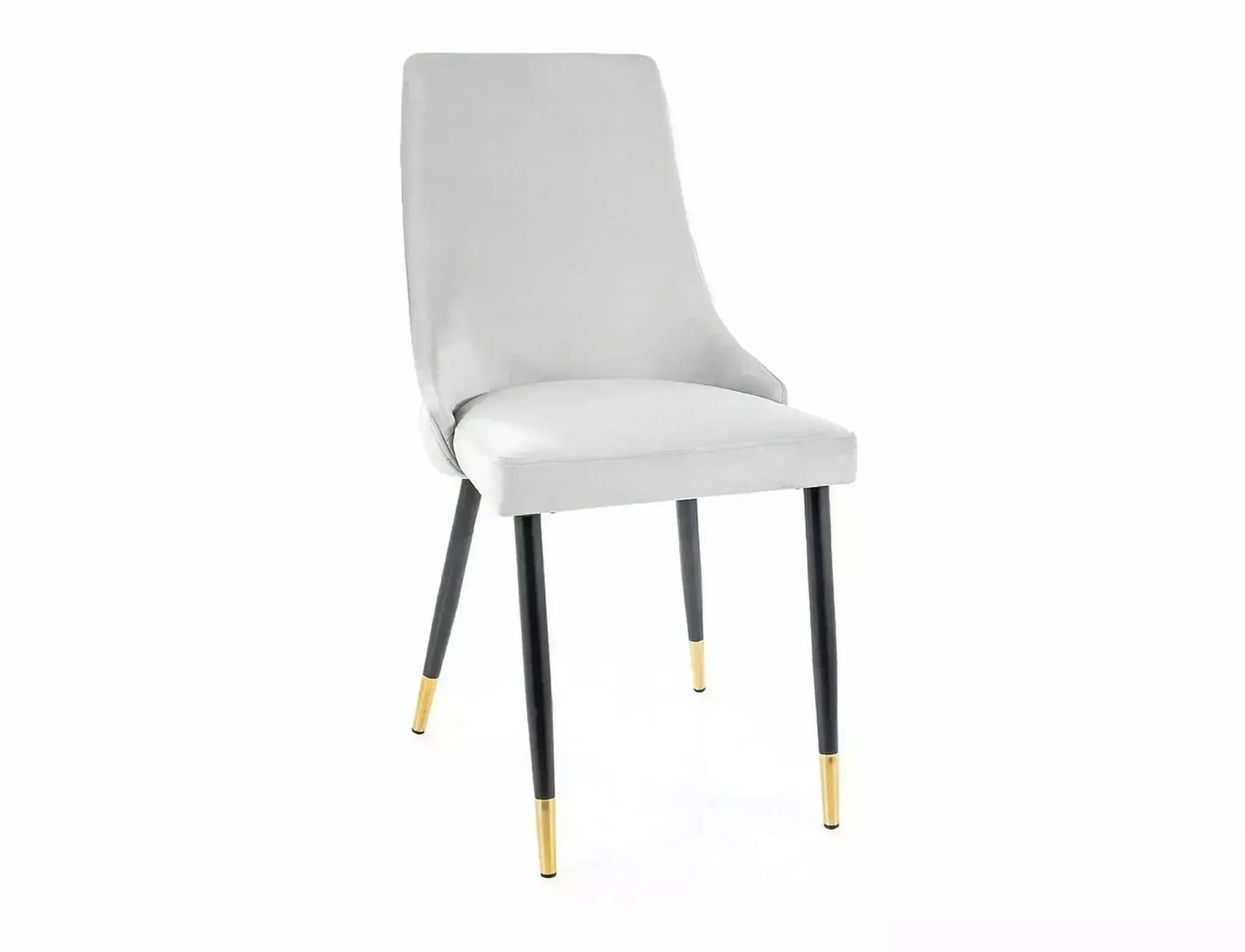 Sedia da pranzo in velluto Piano Grigio
