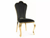 Sedia da pranzo in velluto Queen Nero (1)
