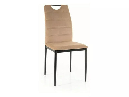 Sedia da pranzo in velluto Rip Beige