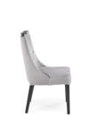Sedia da pranzo in velluto Royal Grigio (1)