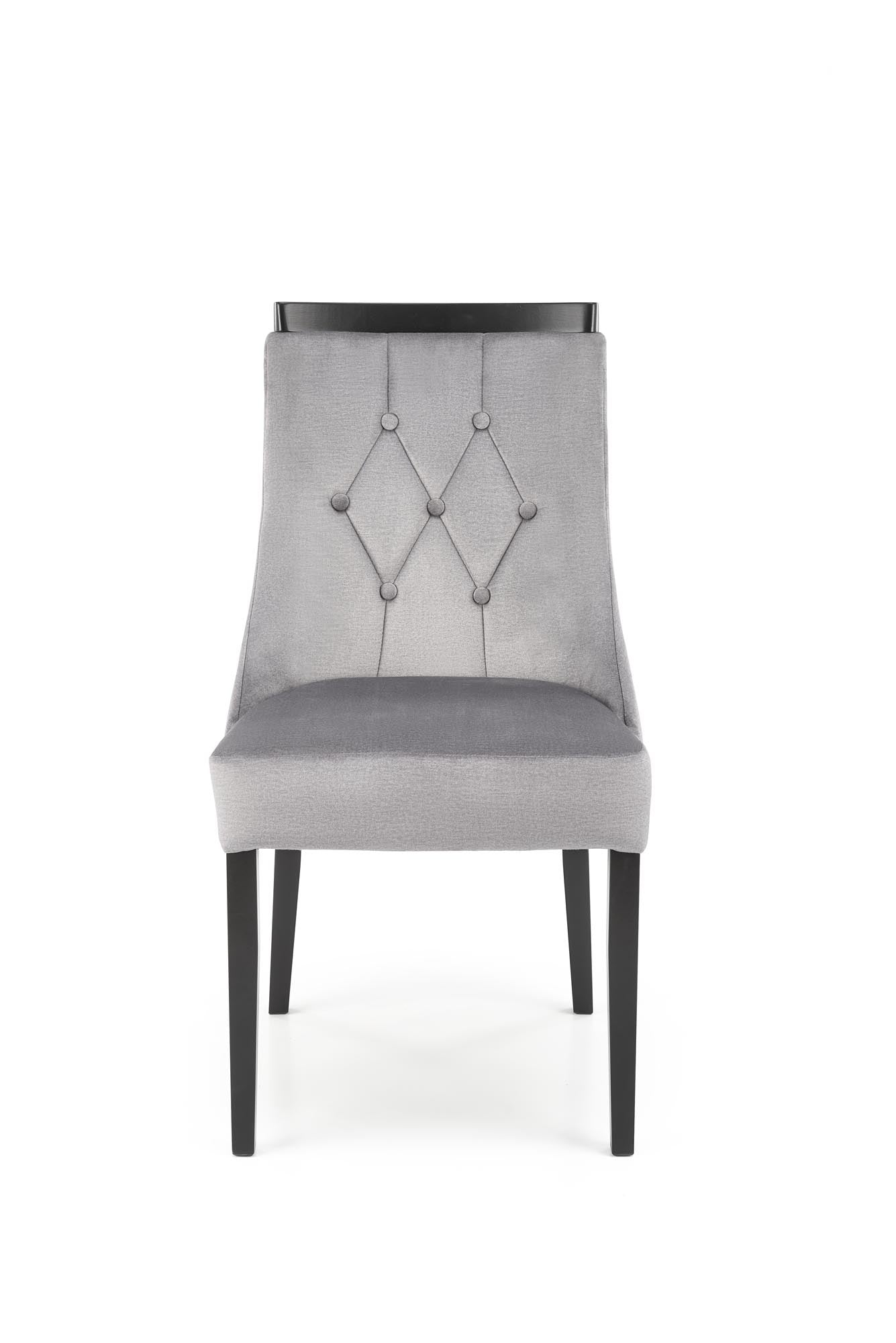 Sedia da pranzo in velluto Royal Grigio (6)