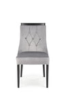 Sedia da pranzo in velluto Royal Grigio (6)