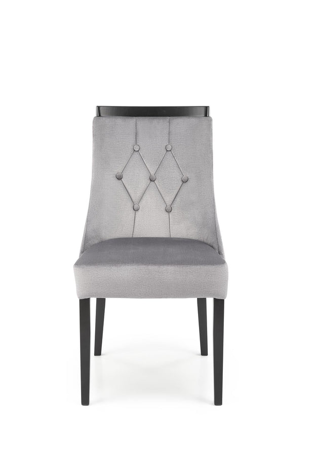 Sedia da pranzo in velluto Royal Grigio (6)