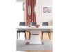 Sedia da pranzo in velluto Trisha B Grigio (4)