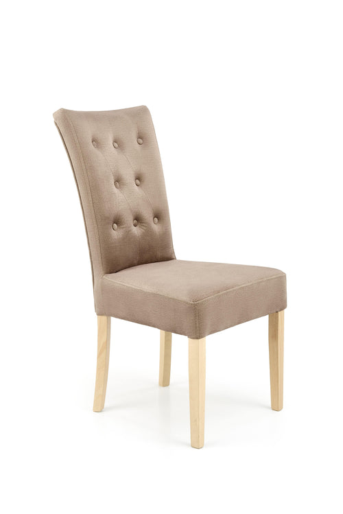 Sedia da pranzo in velluto Vermont Beige