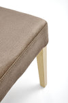 Halmar Sedia da pranzo in velluto Vermont Beige