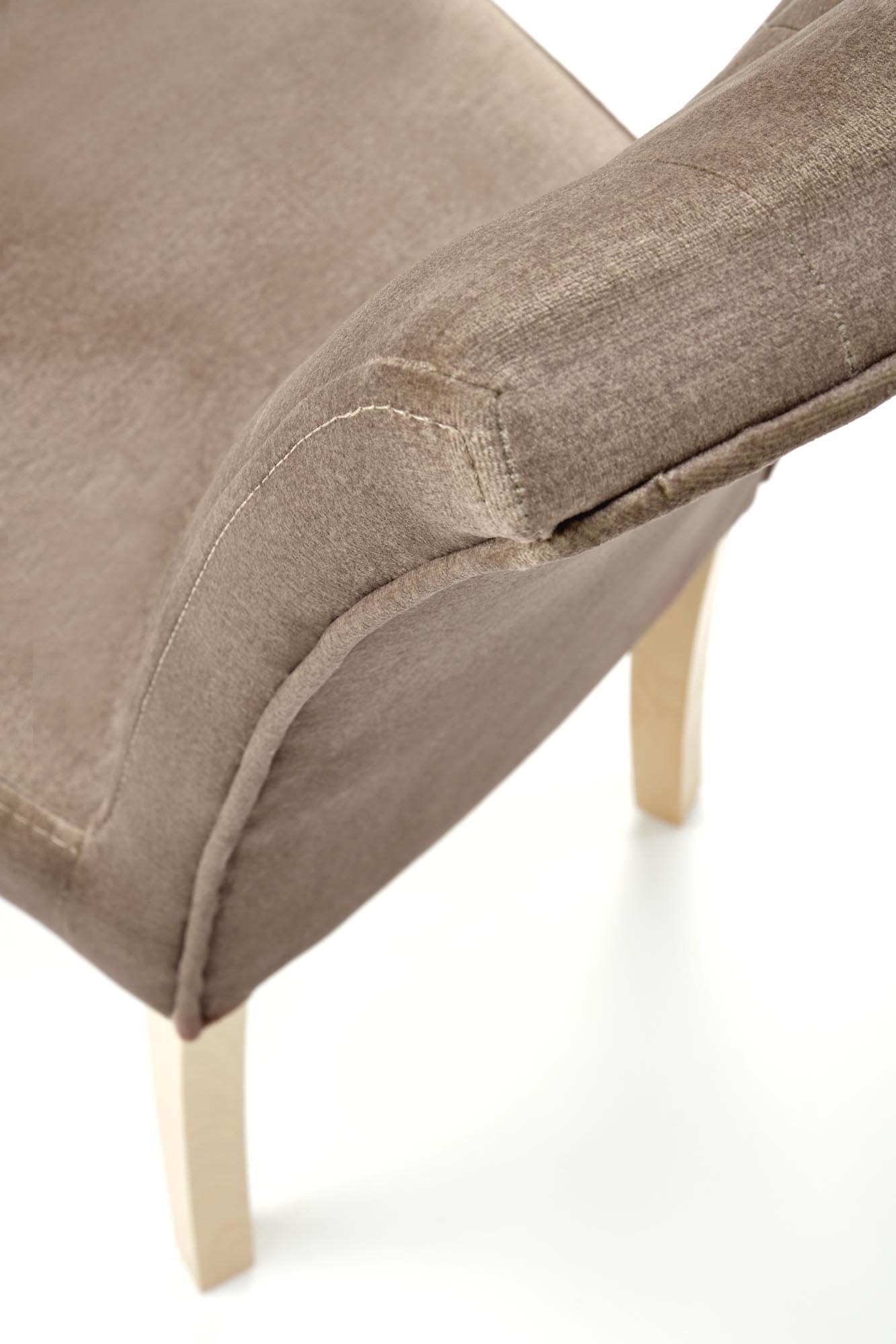 Sedia da pranzo in velluto Vermont Beige (5)
