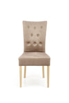 Sedia da pranzo in velluto Vermont Beige (6)