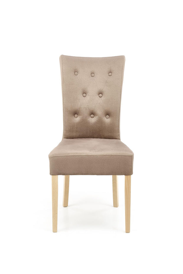 Sedia da pranzo in velluto Vermont Beige (6)