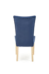 Sedia da pranzo in velluto Vermont Blu (1)