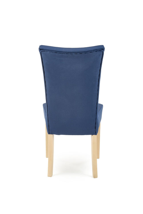 Sedia da pranzo in velluto Vermont Blu (1)