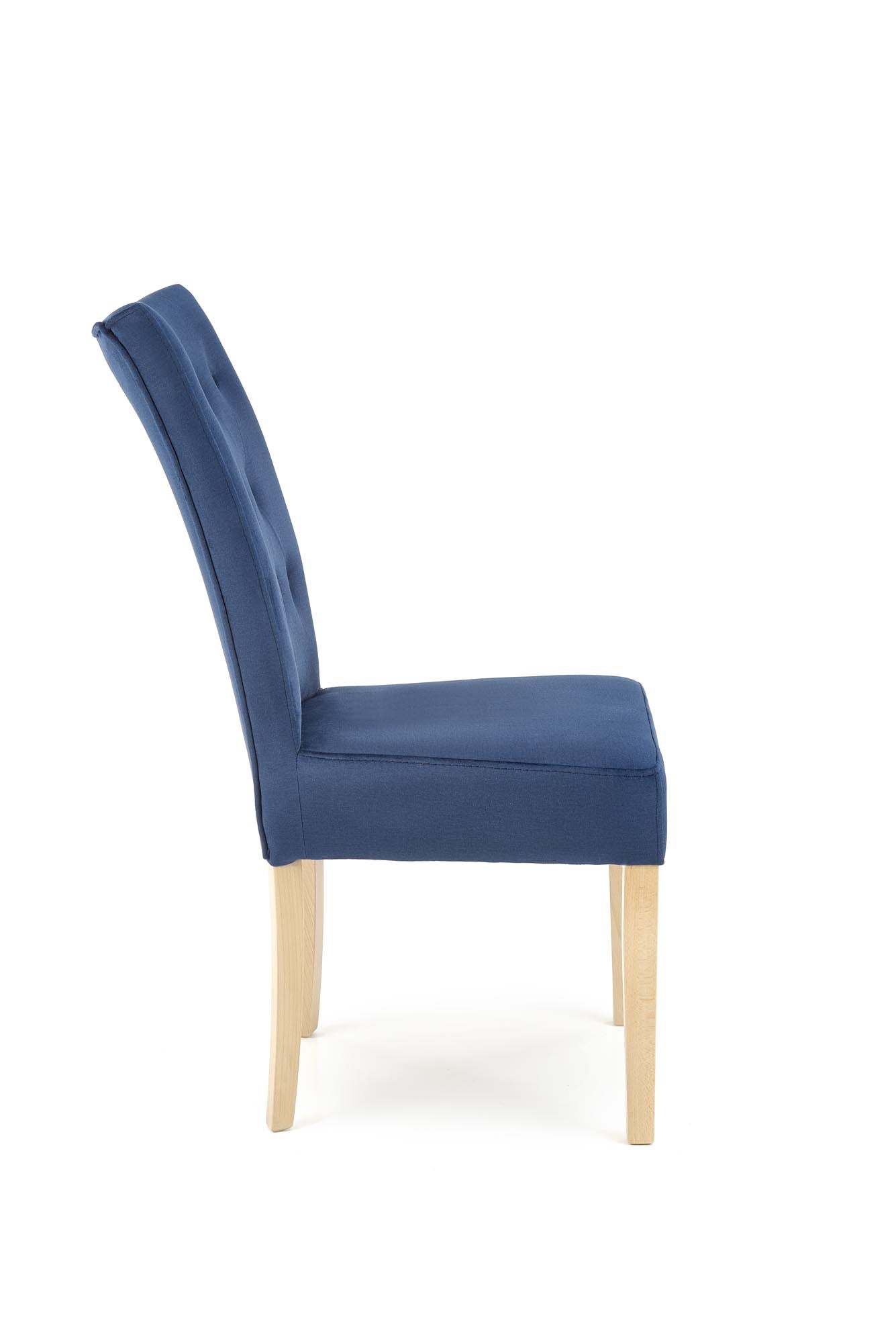 Sedia da pranzo in velluto Vermont Blu (2)