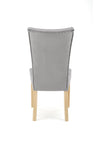 Sedia da pranzo in velluto Vermont Grigio (1)